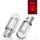 thumbnail image 1 of 10x T10 W5W 194 168 501 Bombilla LED Interior Matrícula Luz lateral Rojo, 1 of 5