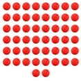 thumbnail image 1 of Narices de payaso de espuma Yansanido rojas de 2 pulgadas de diámetro, 50 unidades, 1 of 7
