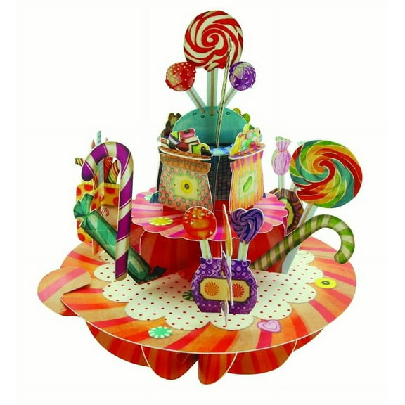 Notes & Queries Candy Assortment Santoro Pirouettes 3D Pop Up Greeting Card