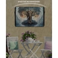 thumbnail image 6 of Outdoor TV Cover 30 to 32 Inch Weatherproof, Vintage Boho Elephants Trees Waterproof TV Screen Protector for Outside Decor with Zipper and Pocket 30"L x 19"H&nbsp; , Chocolate Brown Blue, 6 of 7
