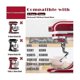 thumbnail image 5 of Spiral Dough Hook Replacement Compatible for 4.5-5Qt Tilt-Head Stand Mixers - Attachment, 5 of 5