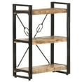 thumbnail image 5 of vidaXL 3-Tier Bookcase 23.6"x11.8"x31.5" Solid Mango Wood, 5 of 10