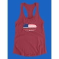 thumbnail image 3 of Torn American Flag. Racerback Tank Women -Image by Shutterstock, Female x-Small, 3 of 4