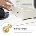 thumbnail image 3 of Miangastore Drawer Single Hole Pull Knob Golden Brass 2Pcs 1.4X1In, 3 of 9
