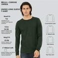 thumbnail image 6 of BELLA+CANVAS Men’s Heavyweight Long Sleeve T-Shirt 52/48 Ring-Spun Cotton/Polyester Crewneck Heavy Casual Tee (Heather-Maroon+Heather-French-Vanilla 2 Pack, 3XL), 6 of 7