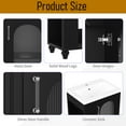 thumbnail image 5 of MIDOQIN 20" Small Bathroom Vanity with Sink, Solid Wood Narrow Bathroom Storage Cabinet Cabinet with Toilet Paper Holder & Open Shelf, Bathroom Vanity with Glass Door, 5 of 15