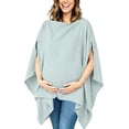 thumbnail image 2 of Bovxnpu Womens Maternity Shirts Maternity Nursing Scarf Cotton Muslin Shawl Cover Up Casual Sleepwear, 2 of 7