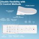 thumbnail image 4 of Electric bidet toilet seat-elongated smart heated seat con endless warm water ewater wand cleaning wireless remote self-clean adjustable nozzle y easy installation, 4 of 7