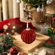 thumbnail image 4 of Vela de bola perfumada de Navidad Rojo, verde, blanco, oro, plata | Esfera de cera de soja 7x6cm | Aroma duradero | Adorno de decoración de casas de vacaciones | Idea de regalo | 1 PC, 4 of 6