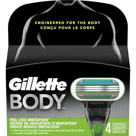 UPC 047400649149 product image for Gillette Body Razor Cartridges 4 Count | upcitemdb.com