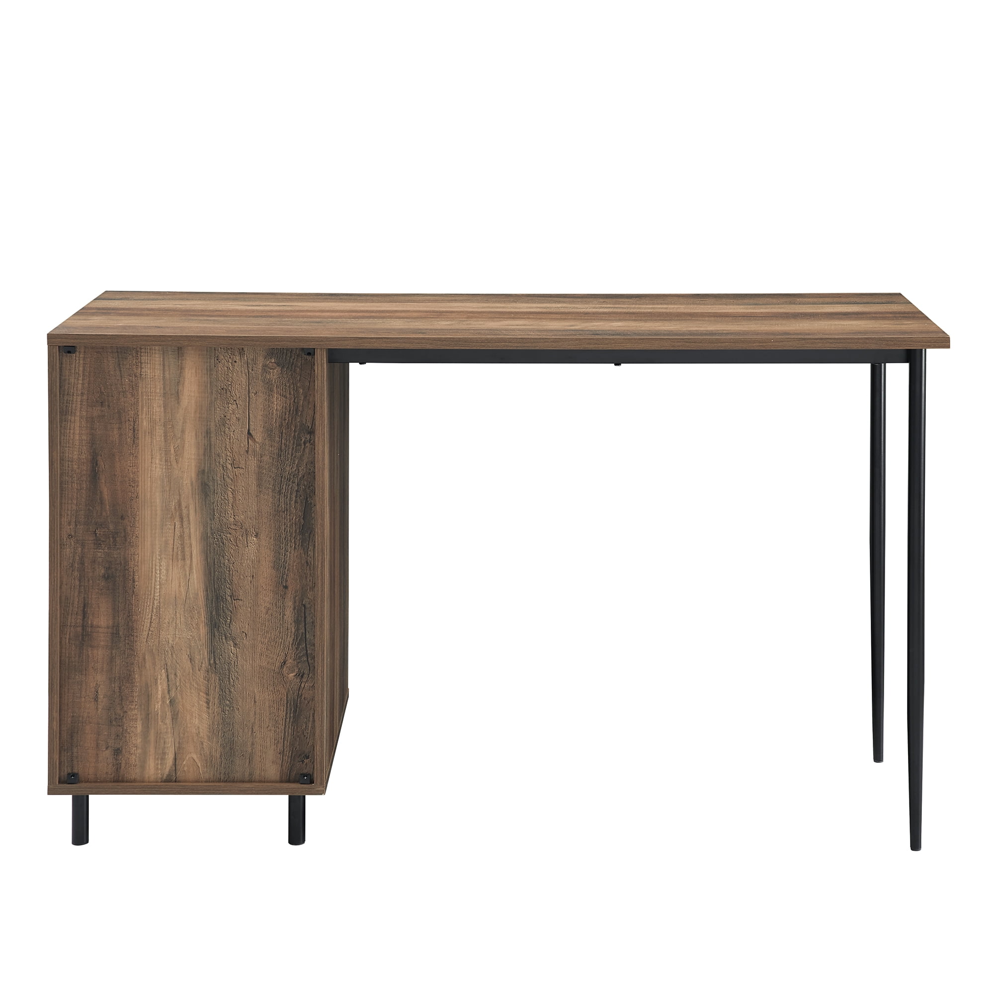 Manor Park Urban Industrial Storage Writing Desk, Reclaimed Barnwood