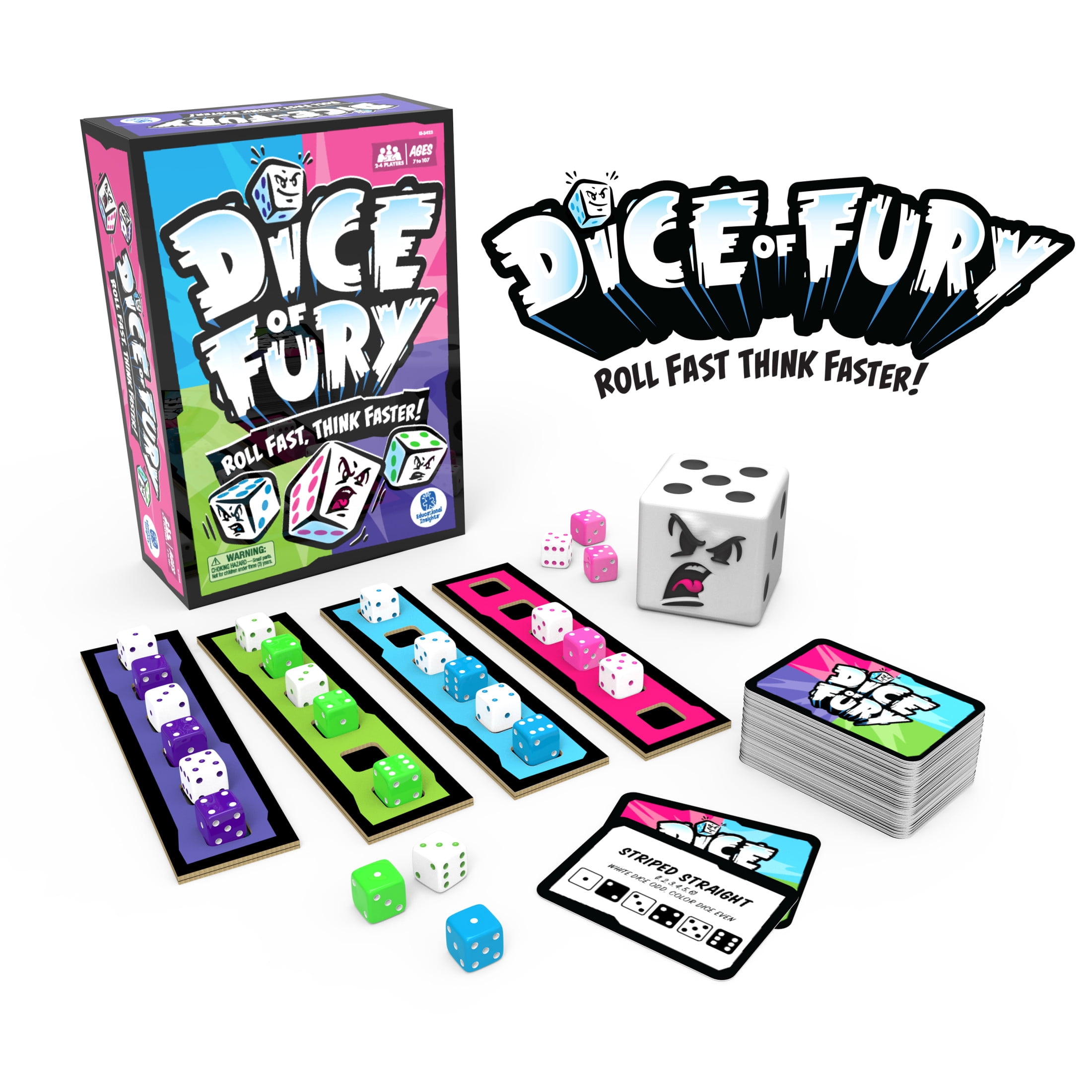Educational Insights Dice of Fury Family Board Game, Ages 7 and up