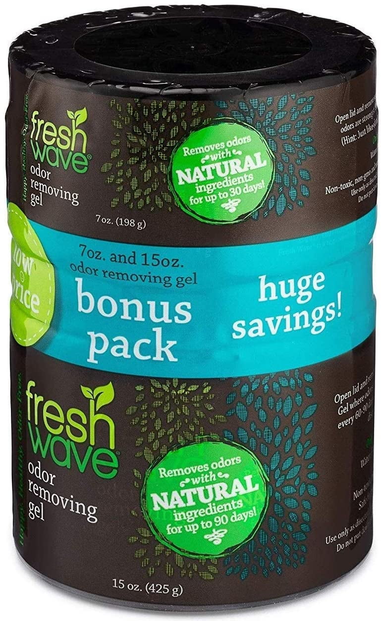 Fresh Wave Unscented Odor Removing Gel Air Freshener, 15 oz. + 7 oz