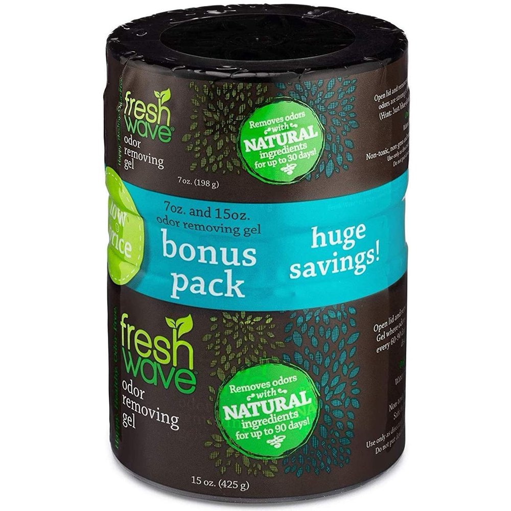 Fresh Wave Unscented Odor Removing Gel Air Freshener, 15 oz. + 7 oz