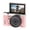 Pink, variant on 4K Digital Camera for Photography, 75MP Autofocus Vlogging Camera for YouTube TikTok, 3" 180° Flip Screen Compact Camera for Beginners Travel, 18X Digital Zoom Content Creation Camera(Pink)