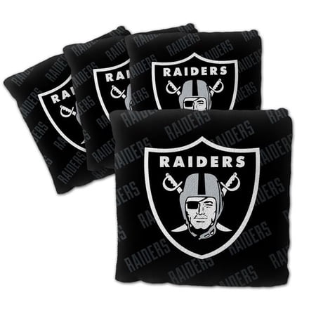 NFL Las Vegas Raiders Cornhole Bags - 4PK - Black