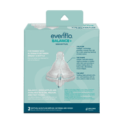 Evenflo Balance+ Wide Neck Baby Bottles, Clear/White, 5oz, 2-Pack