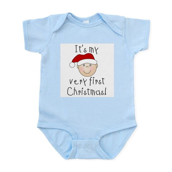 CafePress - 1St Christmas (White) Infant Bodysuit - Baby Light Bodysuit, Size Newborn - 24 Months