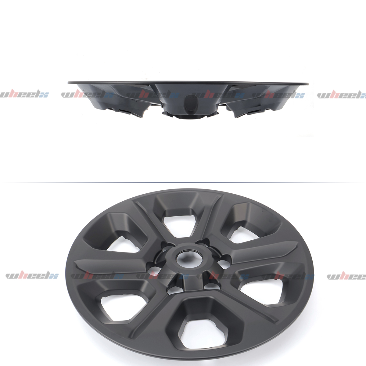 17 inch Hubcap Wheel Skin Covers Compatible with 2014-2024 Toyota 4Runner SR5, Durable ABS Plastic Rim Covers (Set of 4), Fit for Standard Wheels - Snap On Tire Cover Replacement (Matte Black)
