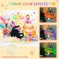 thumbnail image 4 of Birthday Card With Pop-Up Cat Design, Music, Lights, And Blowable Candle, Funny Happy Birthday Greeting Card For Women, Men, Mom, Dad, Cat Lovers, 4 of 6