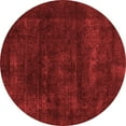 thumbnail image 1 of Ahgly Company Machine Washable Indoor Round Abstract Red Modern Area Rugs, 5' Round, 1 of 4