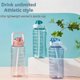 thumbnail image 2 of 2 Liter Water Bottle With Straw Female Girls Large Portable Travel Bottles Sport H A, 2 of 2