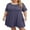 04 Purple Gray, variant on Cueply Women's Plus Size Dress Casual Summer Short Sleeve Crew Neck Loose Midi Dresses T-Shirt Swing Dress