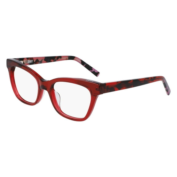 DKNY DK5053 600 Women's Crystal Red Acetate Full Rim Eyeglasses