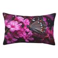 thumbnail image 1 of Balery Pink Blossoms Butterfly Funda de Cojín Estampada, Regalos para Mujeres, Regalos de Amor para Ella, Regalos para Novia o Esposa, Funda de Almohada-14"x20", 1 of 6