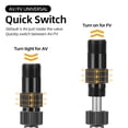 thumbnail image 6 of ROCKBROS 120PSI Bike Floor Pump Mini Bicycle Tyre Inflator Hand Pump AV/FV High Pressure, 6 of 7