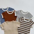 thumbnail image 2 of Summer Infants Toddler Short Sleeve Shorts Set Comfortable Breathable Clothes for Kids Daily Wear, 2 of 5