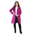 thumbnail image 1 of Abrigo recto con botones frontales Roman Fashion /Juvenil, 3014 (Magenta) fucsia oscuro G, 1 of 5