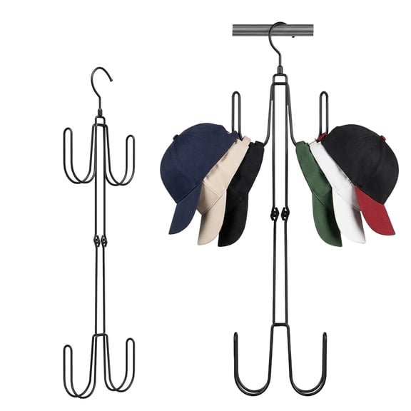 Hat Hangers for Closet, Stainless Steel Hat Organizer, Hat Racks for Baseball Caps, Cap Organizer for Baseball Caps, 1 Pack