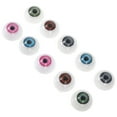 thumbnail image 6 of Masteelf 10pcs Realistic Doll Eyeballs For Diy Crafts Doll Bear Accessories Half Round Plastic Eyes For Stuffed Animal Making And Halloween Horror Props, 6 of 8