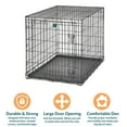 thumbnail image 5 of MidWest Homes LifeStages Folding Metal Dog Crate with Divider Panel, Rubber Feet, Leak-Proof Pan - 42x28x31 inches, 5 of 10