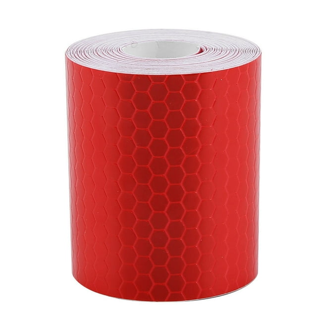 Rollo de cinta adhesiva reflectante de seguridad, 5cm x 3m, para remolques, coches, bicicletas, color rojo
