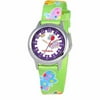 Girls' Stainless Steel Watch, Green Strap