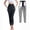 Silver With Pocket, variant on Sauna Sweat Shapewear Leggings Pants Workout Suit Waist Trainer Shaper Sweatsuit Exercise Fitness Gym Yoga Women