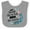Heather and White, variant on Inktastic Though She Be but Little Fierce Quote Girls Baby Bib