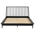 thumbnail image 5 of Mid-Century Modern Solid Wood Platform Bed Frame With Spindle Headboard, 5 of 10