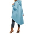thumbnail image 7 of Luvrsol Zip Up Hoodies Women Drawstring Hood Zip Long Jacket Casual Top with Side Deep Pockets S-2XL, 7 of 7