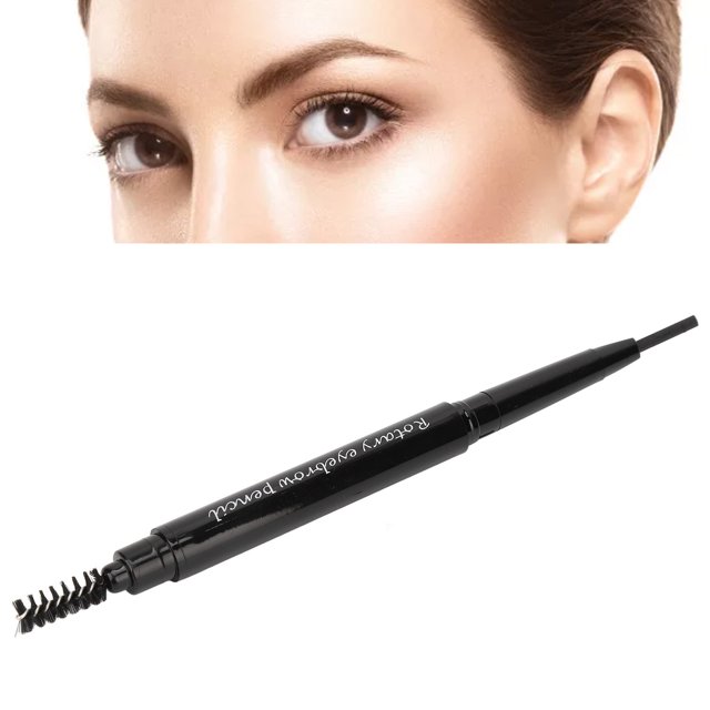 Crayon à Sourcils Imperméable et Anti-Transpiration, Pointe en Goutte Longue Tenue, Doux et Dur, Ligne Parfaite, Cadeau pour Filles, avec Brosse pour Boucler les Sourcils pour un Style Stylo à Sourcils Double Tête Oeil