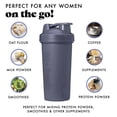 thumbnail image 6 of Fit & Fresh Shaker Bottle, Leak Proof 24 oz Sports Blender Bottle for Supplement Shakes, Dark Blue, 6 of 7