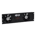 thumbnail image 2 of Tripp Lite Blanking Panel for 19 in. Racks - 3U, 2 12VDC Extra-Quiet Fans, Digital Temperature Sensor, LCD - Fan tray blank panel - with temperature sensor - AC 120 V - 101.6 mm - black - 3U - 19", 2 of 5