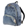 thumbnail image 2 of C.C Women's Faux Fur Fuzzy Backpack Schoolbag Shoulder Bag Purse, Denim, 2 of 4