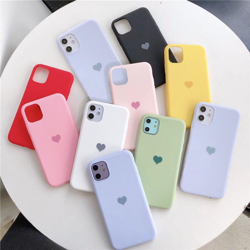 Candy Shockproof Silicone Bumper Phone Case For iPhone 15 14 11 12 13 Pro  Max X XS XR 8 7 Plus Transparent Protection Back Cover - AliExpress