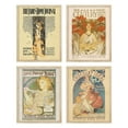 thumbnail image 2 of PixonSign Set of 4 Vintage Adhesive Canvas Posters, Framed Wall Art Leyendecker Advertisement Newspaper Covers Classic Historic American Prints, Ancient Civilization Wall Décor - 8"x10" Natural, 2 of 5
