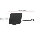 thumbnail image 3 of 51127262363 Coche Trasero Parachoques Remolque Gancho Funda Tapa Negro Plástico Unique Bargains Tapa de la cubierta del gancho de remolque del parachoques trasero, 3 of 6