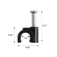 thumbnail image 5 of Steren Single RG6 Nail-in Cable Mounting Clip Black 100 per bag, 5 of 6