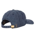 thumbnail image 4 of Wyoming with Map Outline Embroidered Washed Cotton Twill Cap - Navy OSFM, 4 of 5